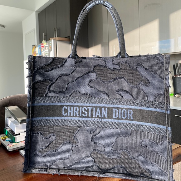 Dior large booktote navy camouflage - Picture 1 of 6
